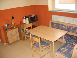 Ausschnitt der K�che im Erdgeschoss mit Sitzecke