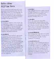 Bericht in Manager Seminare &uuml;ber die NLP-Bibliothek