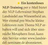 Bericht in Manager Seminare &uuml;ber das NLP-E-Mail-Training