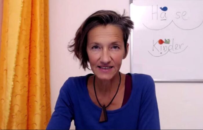 Beate Fischer-Einfeldt bei der Arbeit