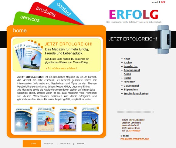 Unser JETZT ERFOLGREICH! Magazin