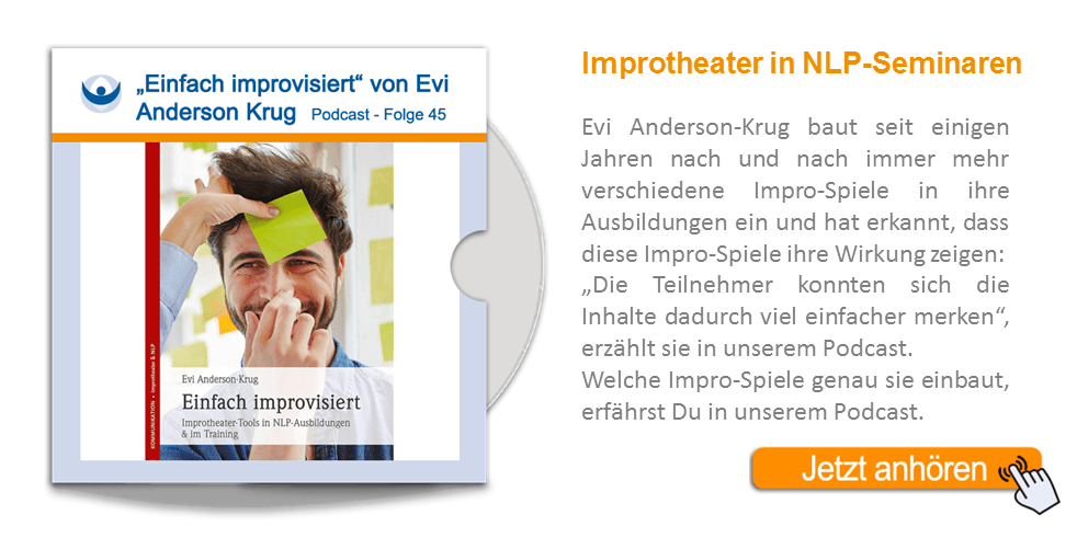 NLP Podcast 45: „Einfach improvisiert“ – Buchvorstellung von Evi Anderson-Krug