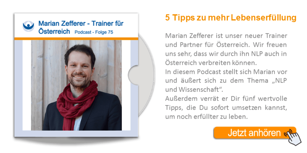 NLP Podcast 75: Marian Zefferer, neuer Landsiedel NLP Partner in Österreich