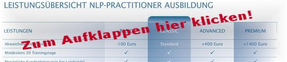 Tarif-Übersicht Vorschau