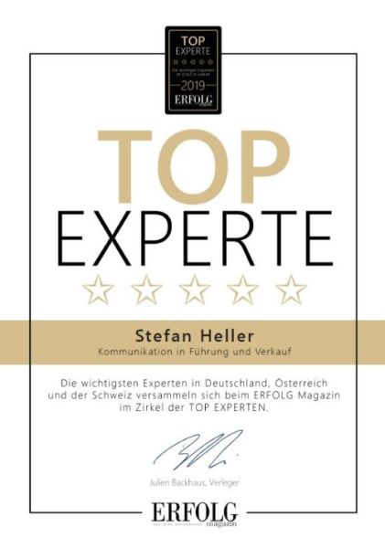 Top-Experte Führung und Verkauf