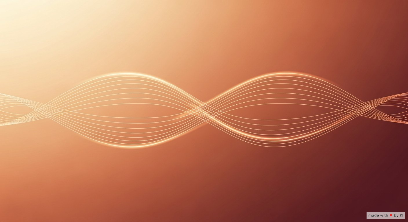 Acht Lichtpunkte auf dunklem Grund, die sich zu einem Muster verbinden - Symbol für die 8 hypnotischen Prinzipien.