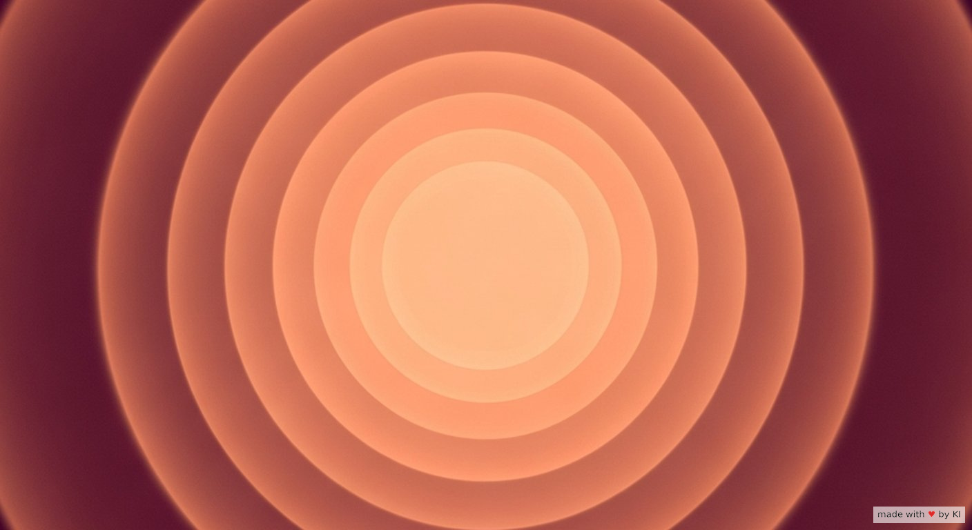 Hypnose lernen - symbolische Darstellung mit Lichtgradient in peach und burgund
