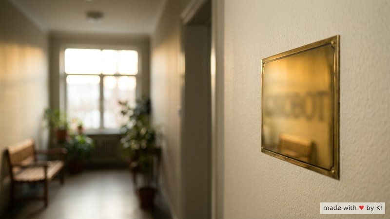Praxisschild Heilpraktiker für Psychotherapie an einer hellen Hausfassade - Deutschland Heilpraktikergesetz und Hypnose