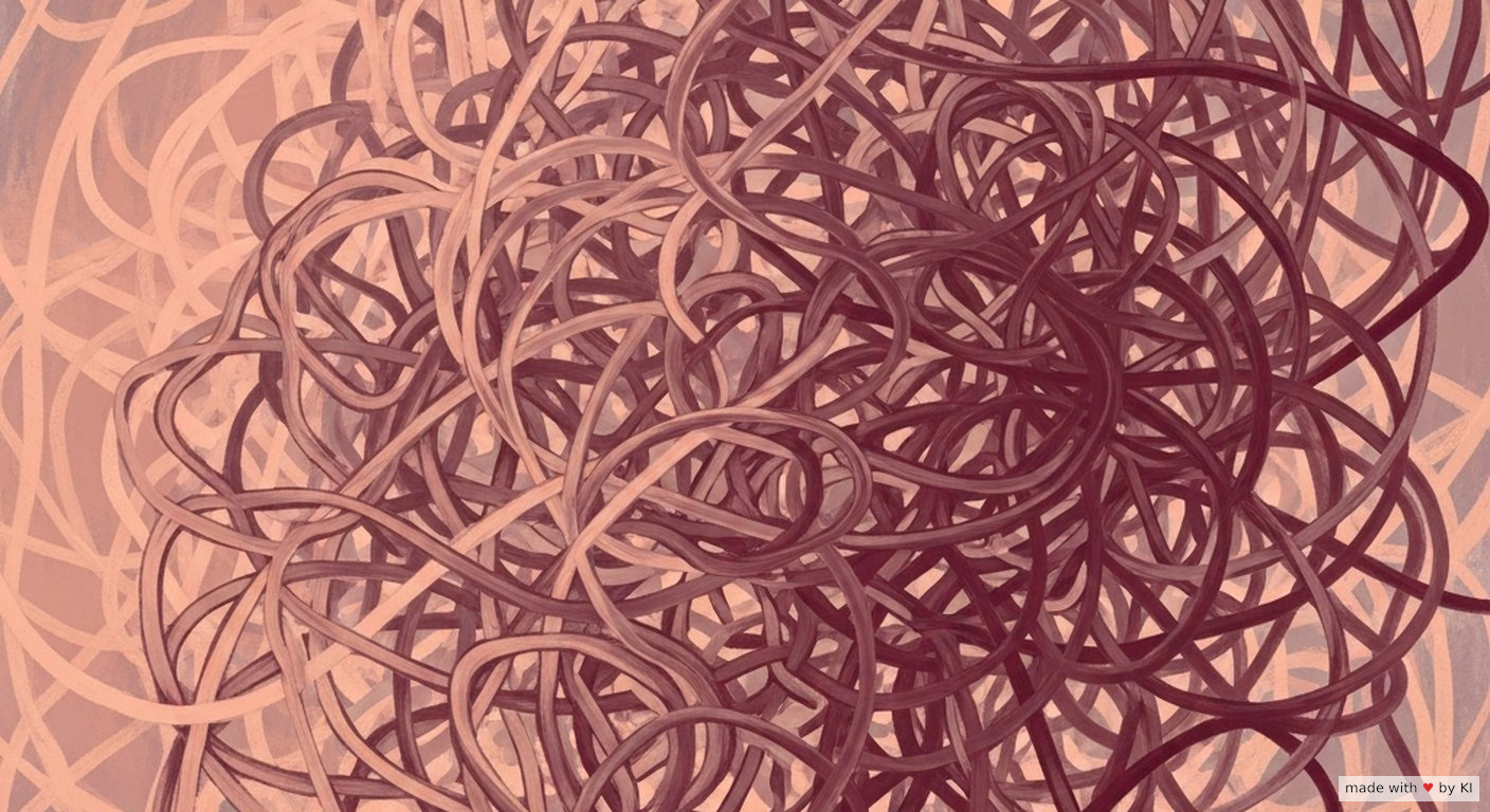 Verworrene Linien, die sich allmählich entwirren - historische Konfusionstechnik in der Hypnose