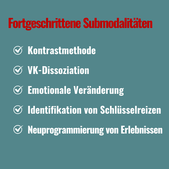 Fortgeschrittene Submodalitäten Text