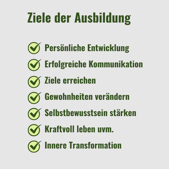 Ziele der Practitioner Ausbildung Text