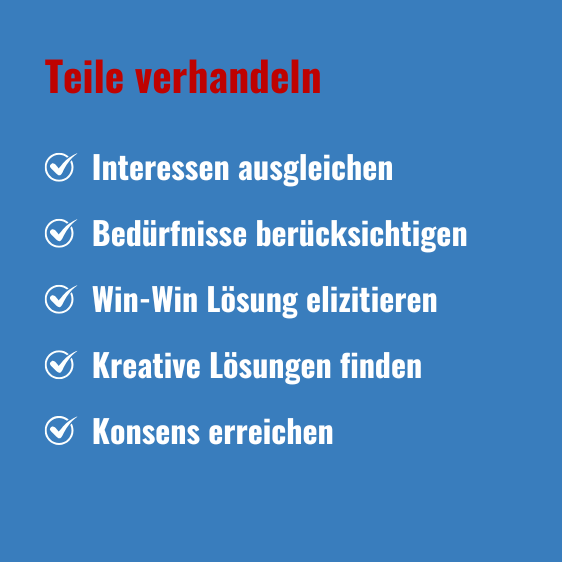 Teile verhandeln Text