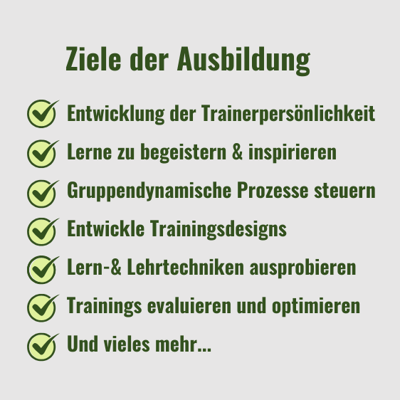 Ziele der Practitioner Ausbildung Text
