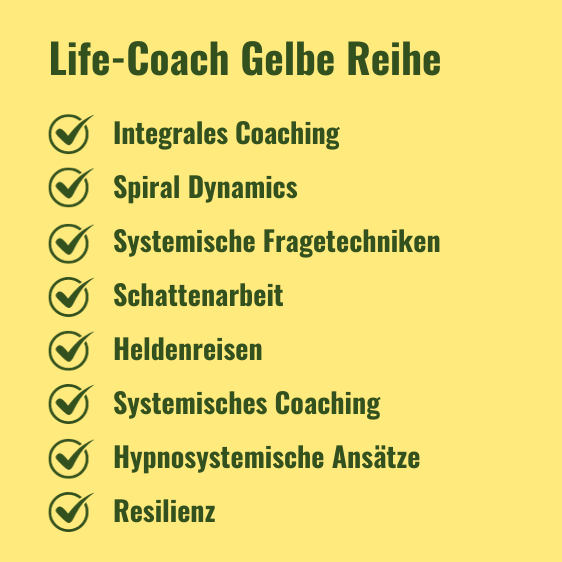 Überblick Life Coach Gelb