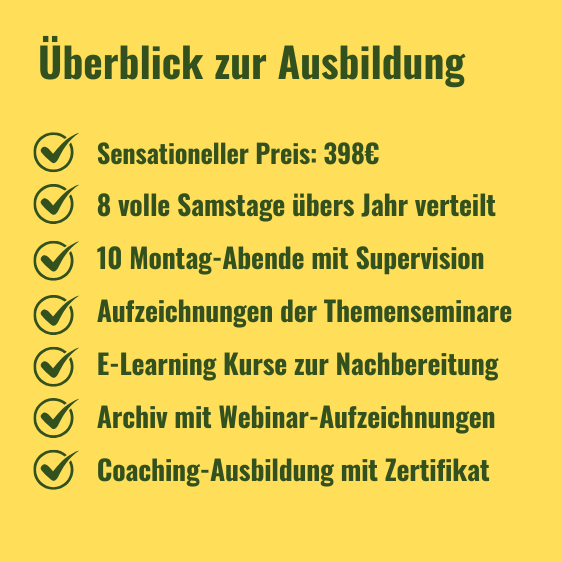 Überblick Life Coach Gelb