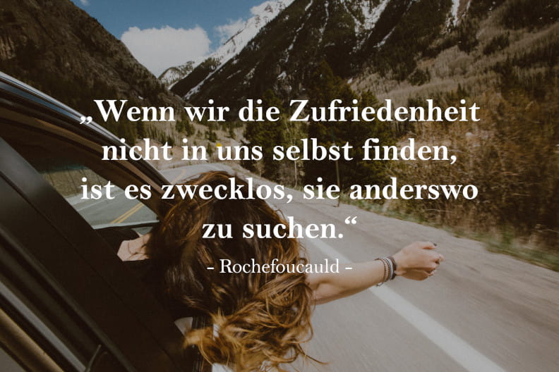 Rochefoucauld Zitat (Unsplash: © Averie Woodard)